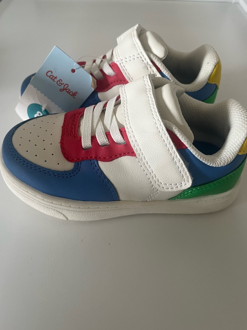 Cat & Jack Toddler Boys Retro Colorblock Sneakers Shoes Size 8 NWT - Picture 2 of 6